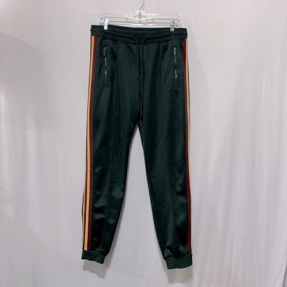 JARED LANG After Hours Side Stripe Joggers Drawstring Sweatpants Pockets men L - Picture 9 of 10